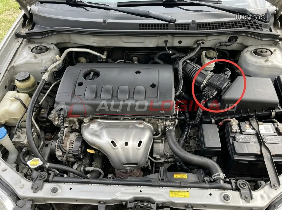 Posisi Sensor MAF pada Sistem Air Intake