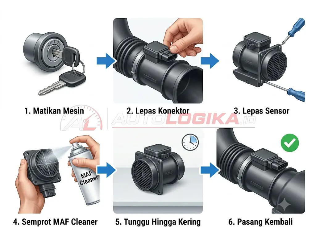 Cara membersihkan Sensor MAF dengan benar
