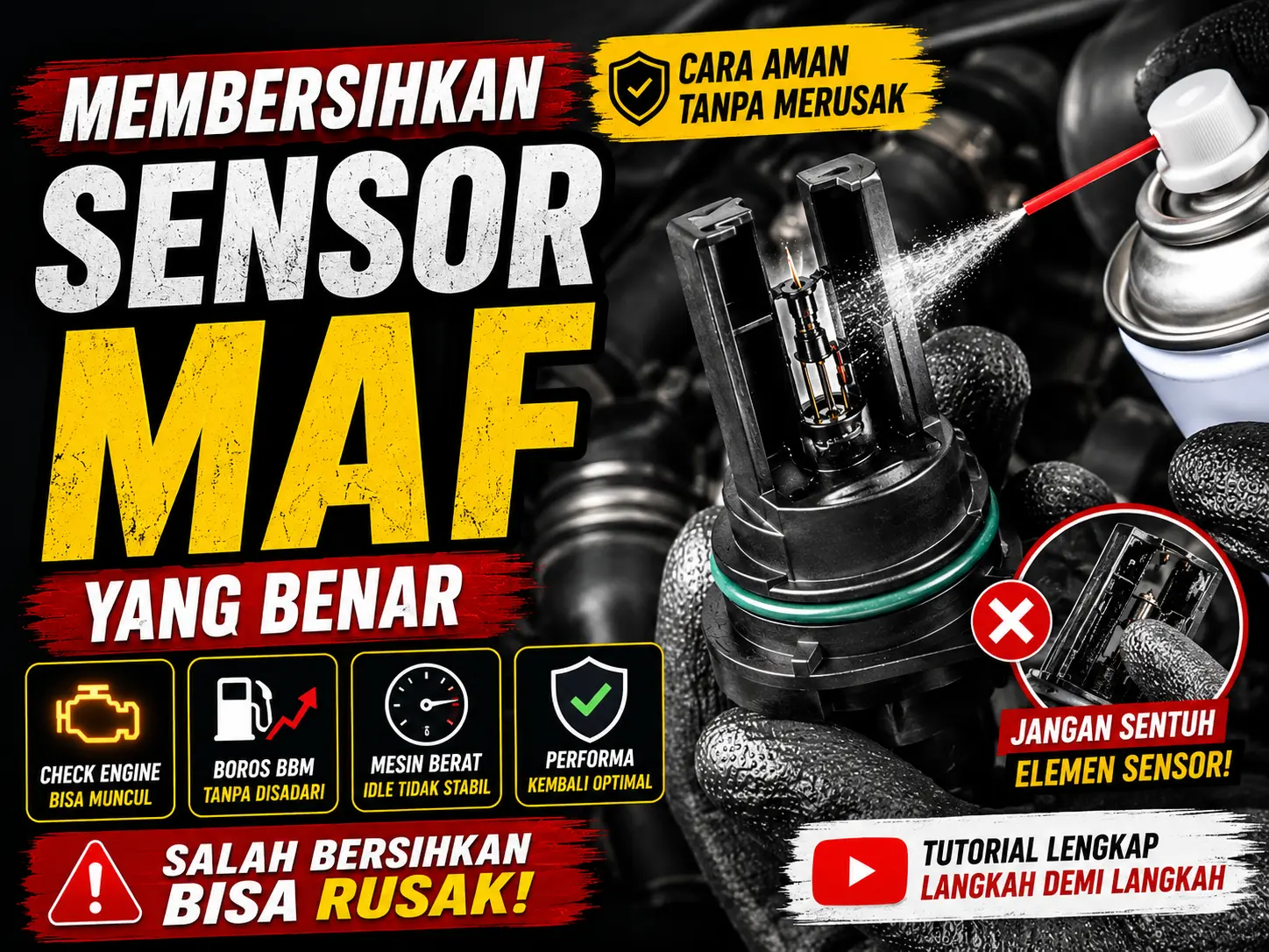Bersihkan Sensor MAF